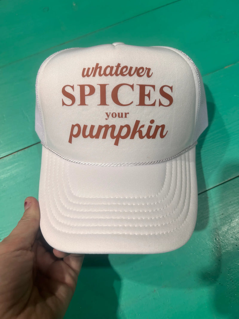 Whatever Spices Your Pumpkin Trucker Hat - BIG FRENCHIES