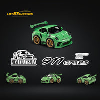 MINICRAFTSMAN Porsche 911 GT3 RS Egg Cart Green 1:64