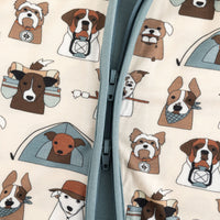 Camp Paws (Convertible Zip Footies) - Blue - BIG FRENCHIES