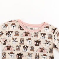 Camp Paws (Long Sleeve PJ) - Pink - BIG FRENCHIES