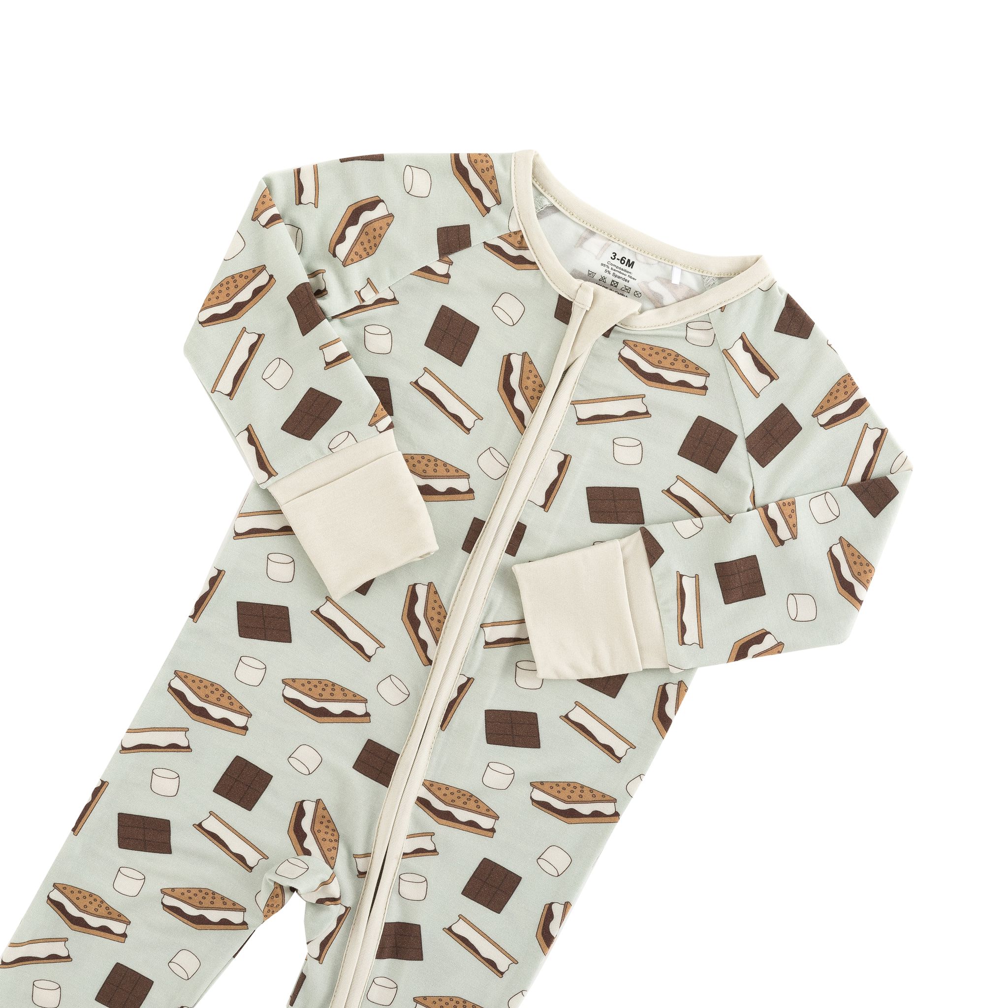 S'more to Love (Convertible Zip Footies) - Blue - BIG FRENCHIES