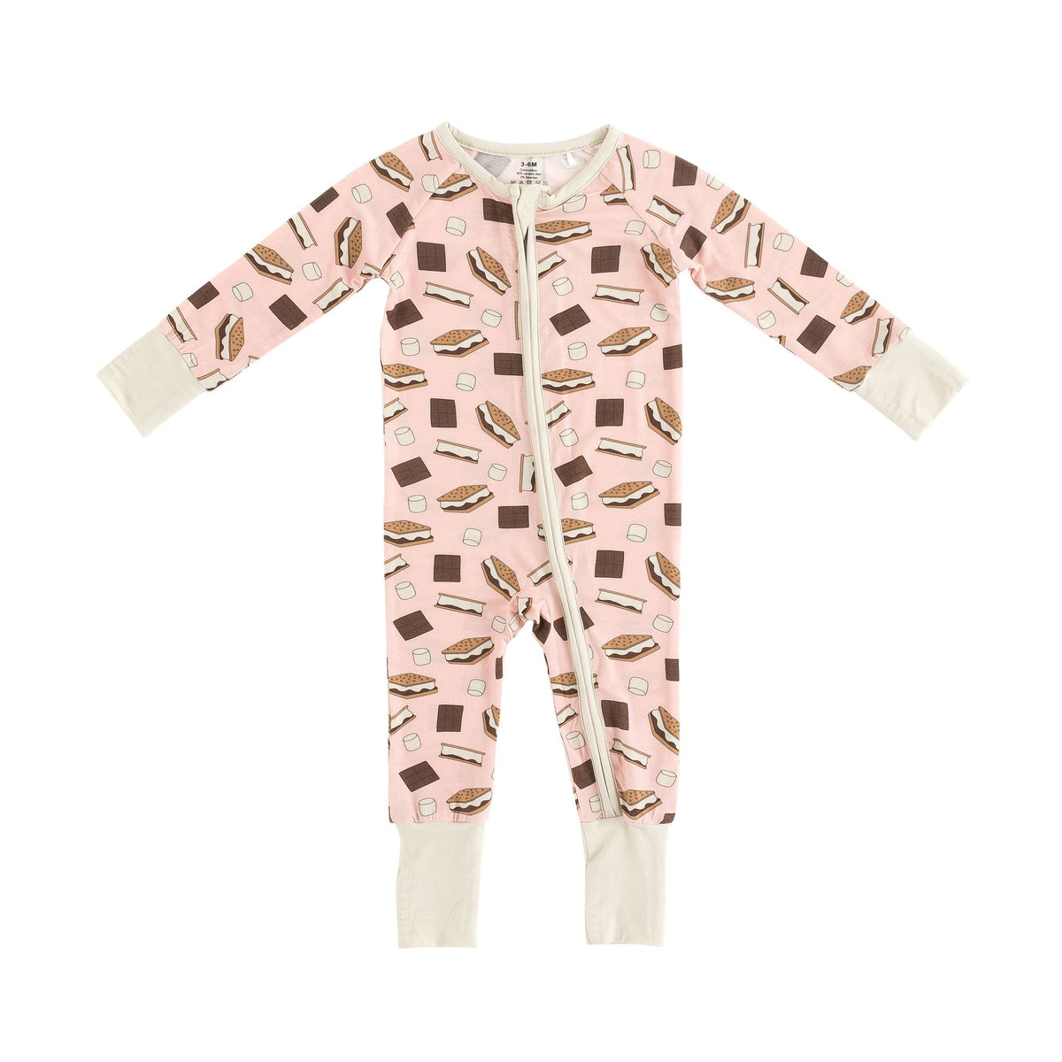 S'more to Love (Convertible Zip Footies) - Pink - BIG FRENCHIES