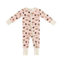 S'more to Love (Convertible Zip Footies) - Pink - BIG FRENCHIES