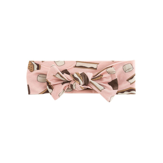 S'more to Love (Bow Headband) - Pink - BIG FRENCHIES