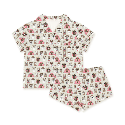 Camp Paws (Women's Short Sleeve PJ) - BIG FRENCHIES