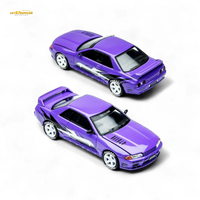 (Pre-Order) TimeMicro Skyline GT-R R32 Los Santos Drift Purple 1:64