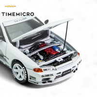 (Pre-Order) TimeMicro Skyline GT-R R32 Los Santos Drift - White 1:64