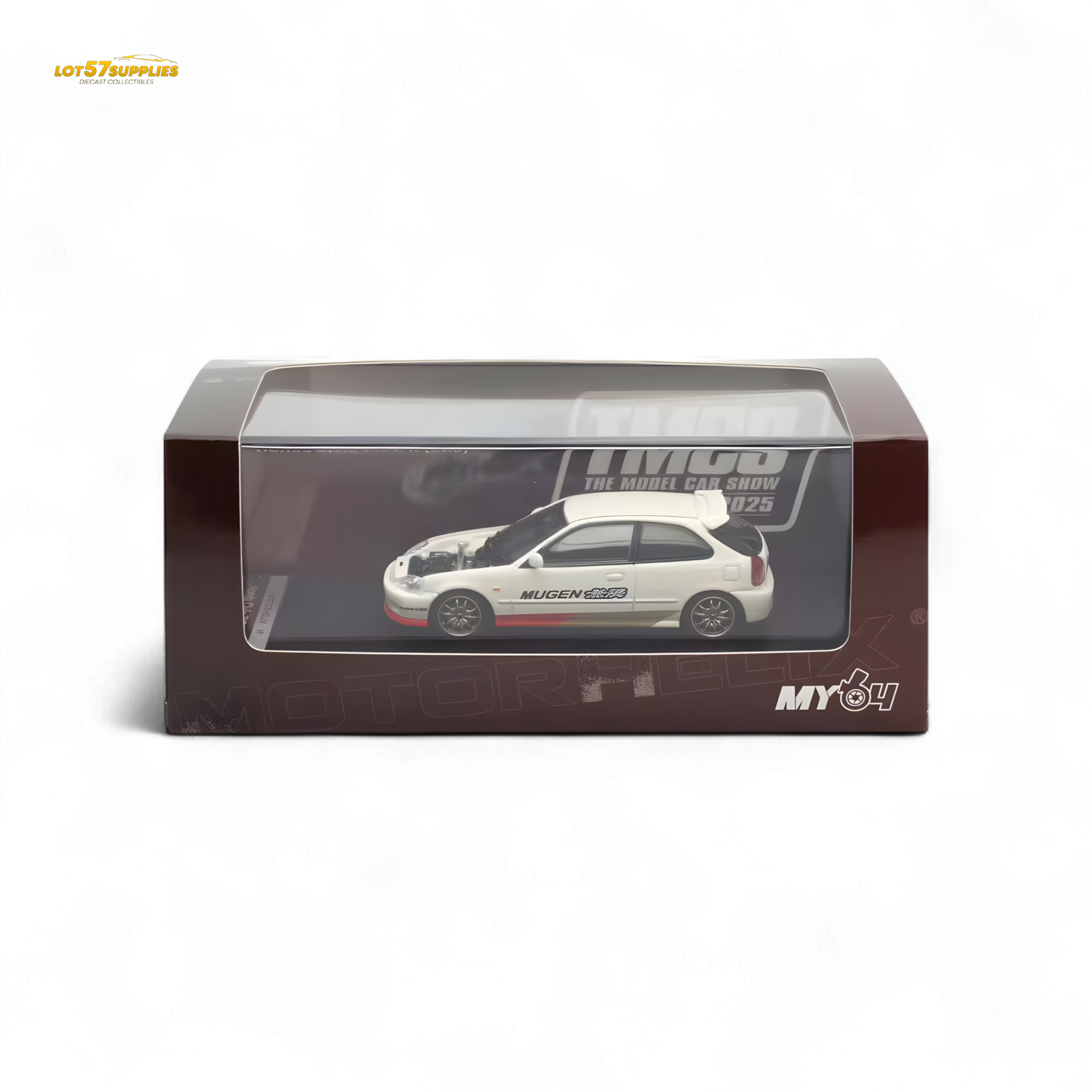 Motorhelix Honda Civic EK9 MUGEN White 1:64