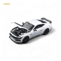 (Pre-Order) DCM Mustang Dark Horse - Crystal White - Black Wheels 1:64