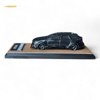 Qidian Model Audi RS6 Avant (C7) Wide-Body Modified Black 1:64