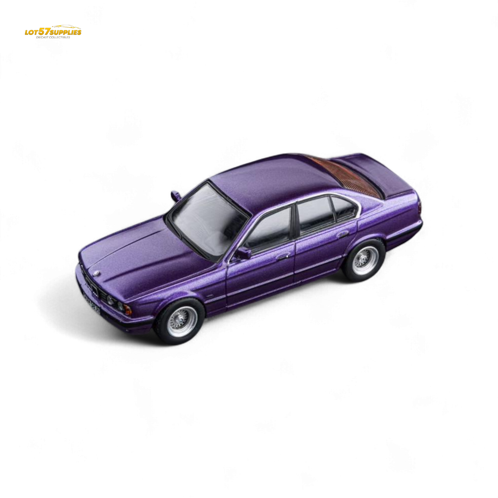 (Pre-Order) DCM BMW E34 5-Series Sedan Daytona Roland Purple 1:64
