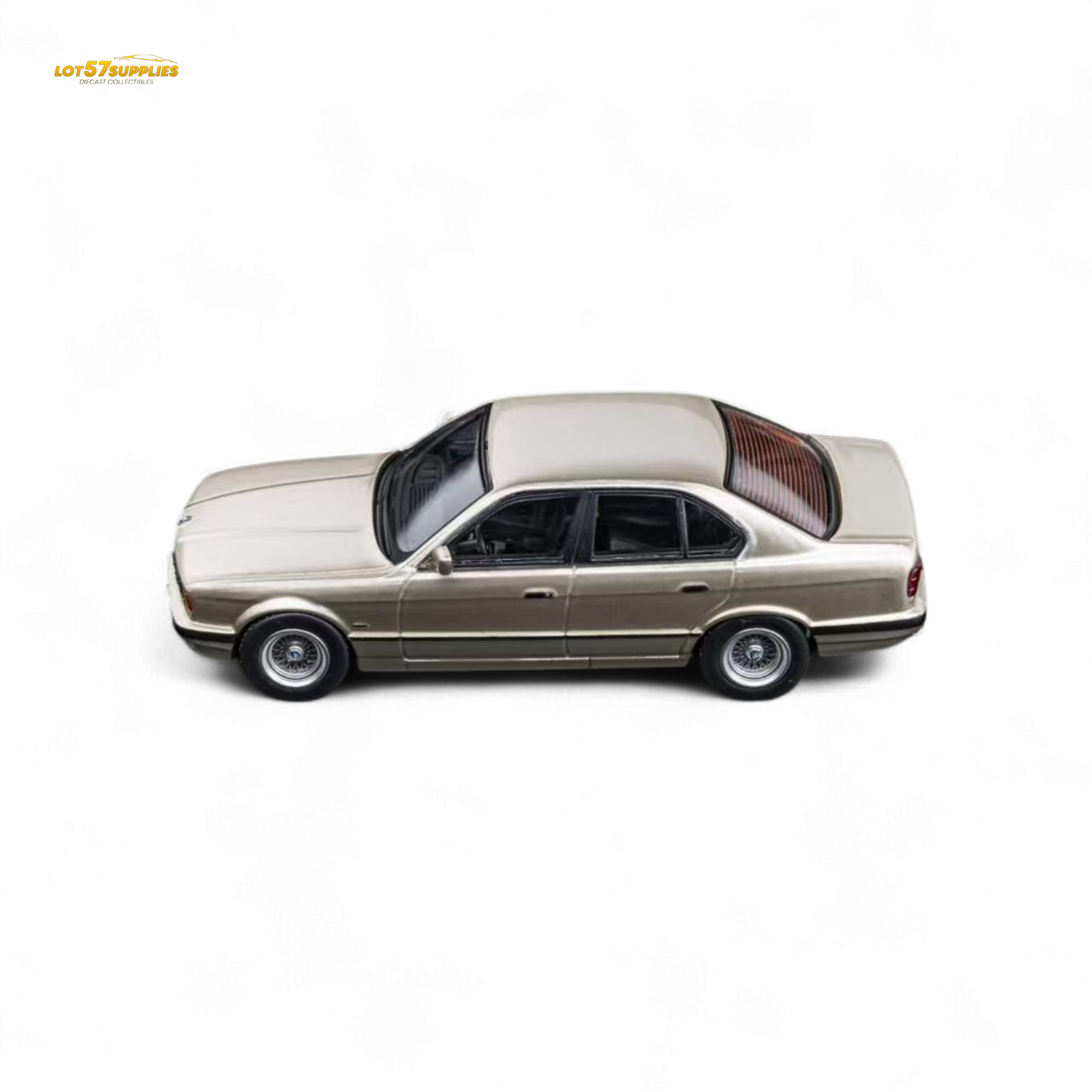 (Pre-Order) DCM BMW E34 5-Series Sedan Cashmere Beagle Gold 1:64