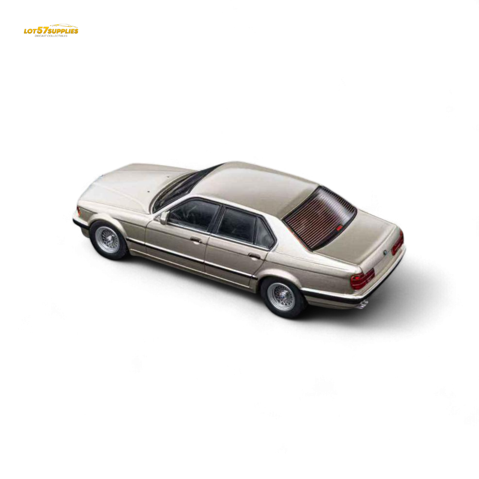 (Pre-Order) DCM BMW E32 7-Series Sedan Cashmere Beagle Gold 1:64