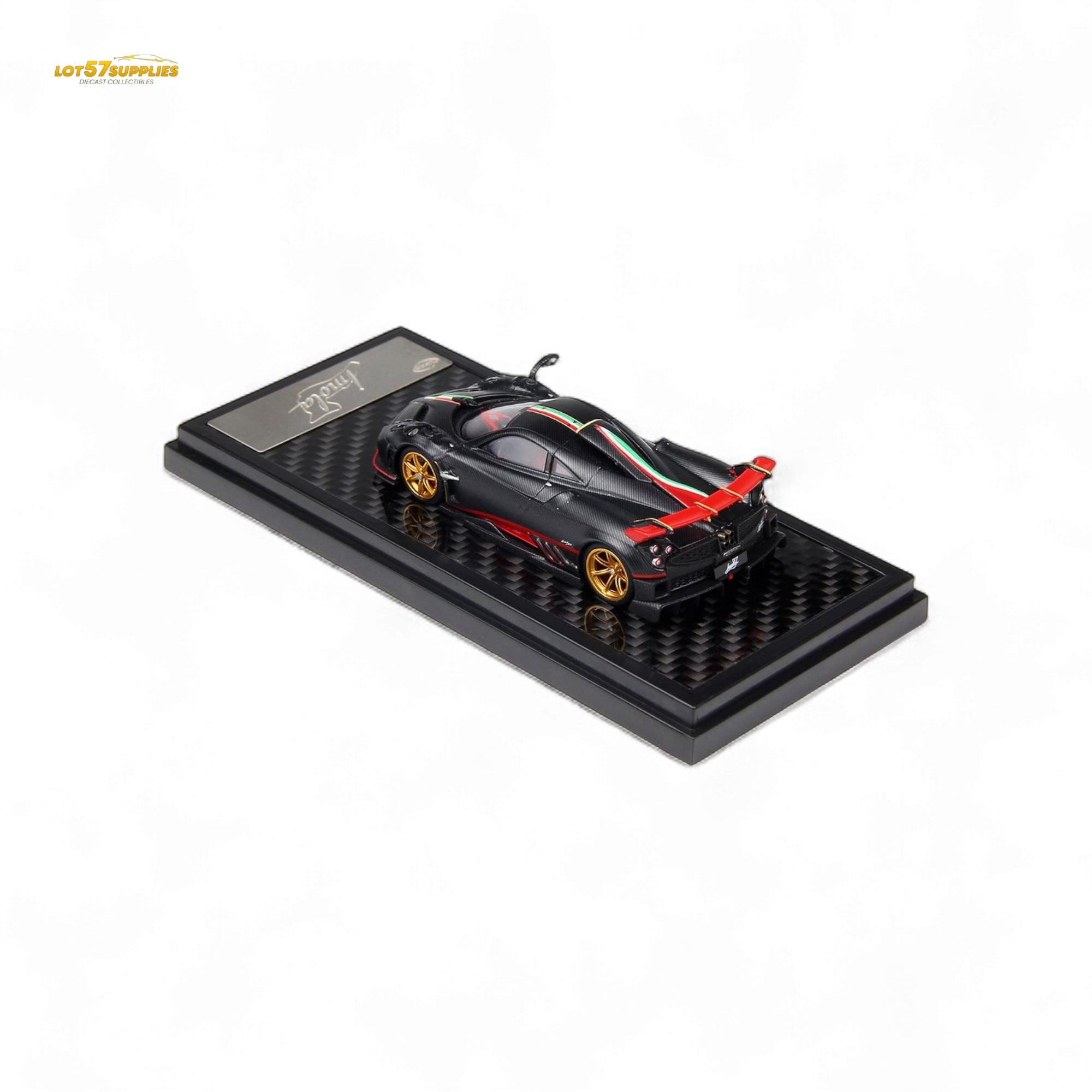 (Pre-Order) LCD Pagani Imola Matte Black Carbon 1:64