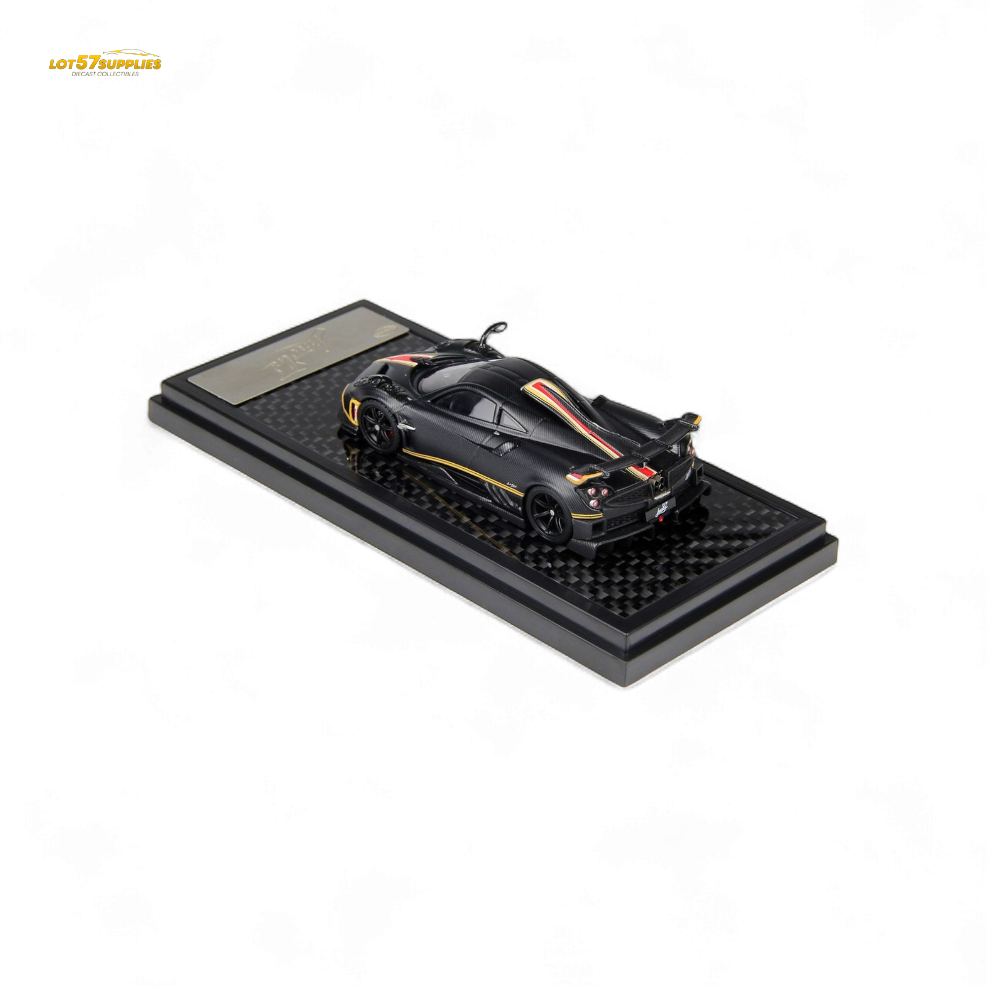 (Pre-Order) LCD Pagani Imola Matte Black Carbon 1:64