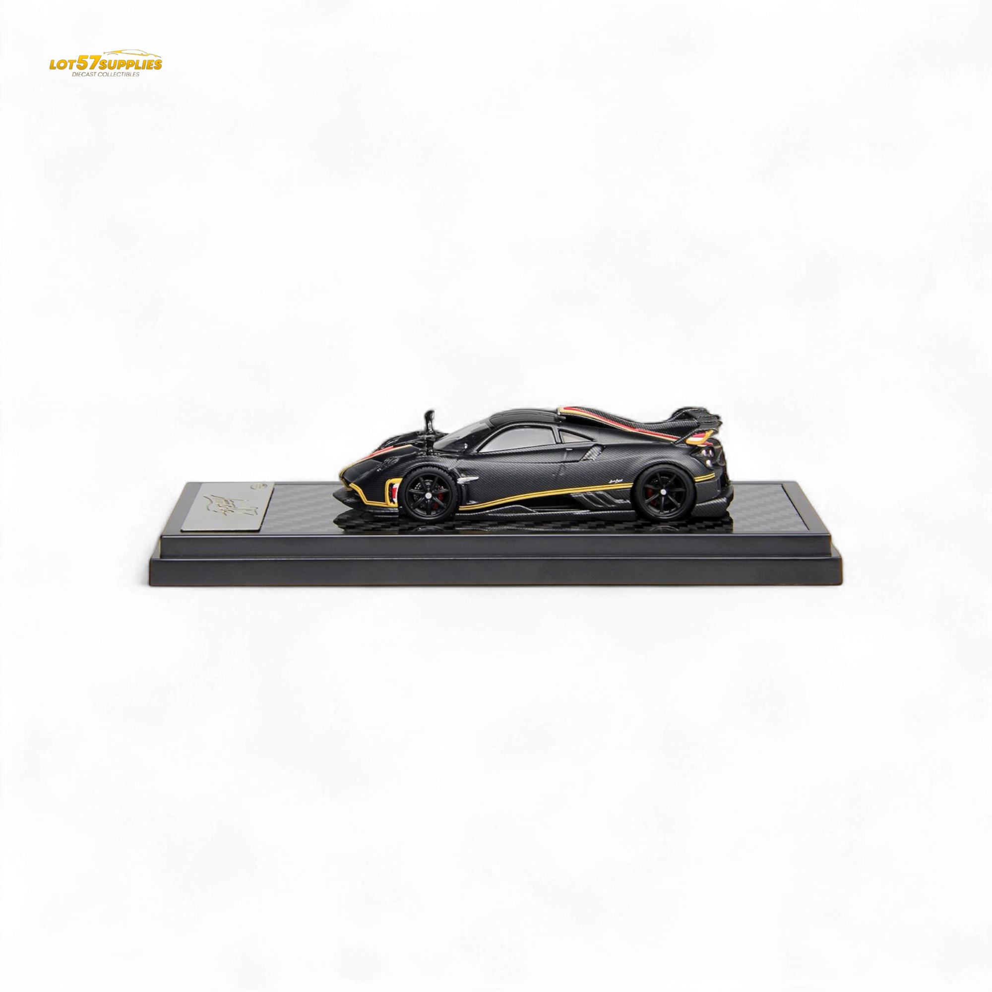 (Pre-Order) LCD Pagani Imola Matte Black Carbon 1:64