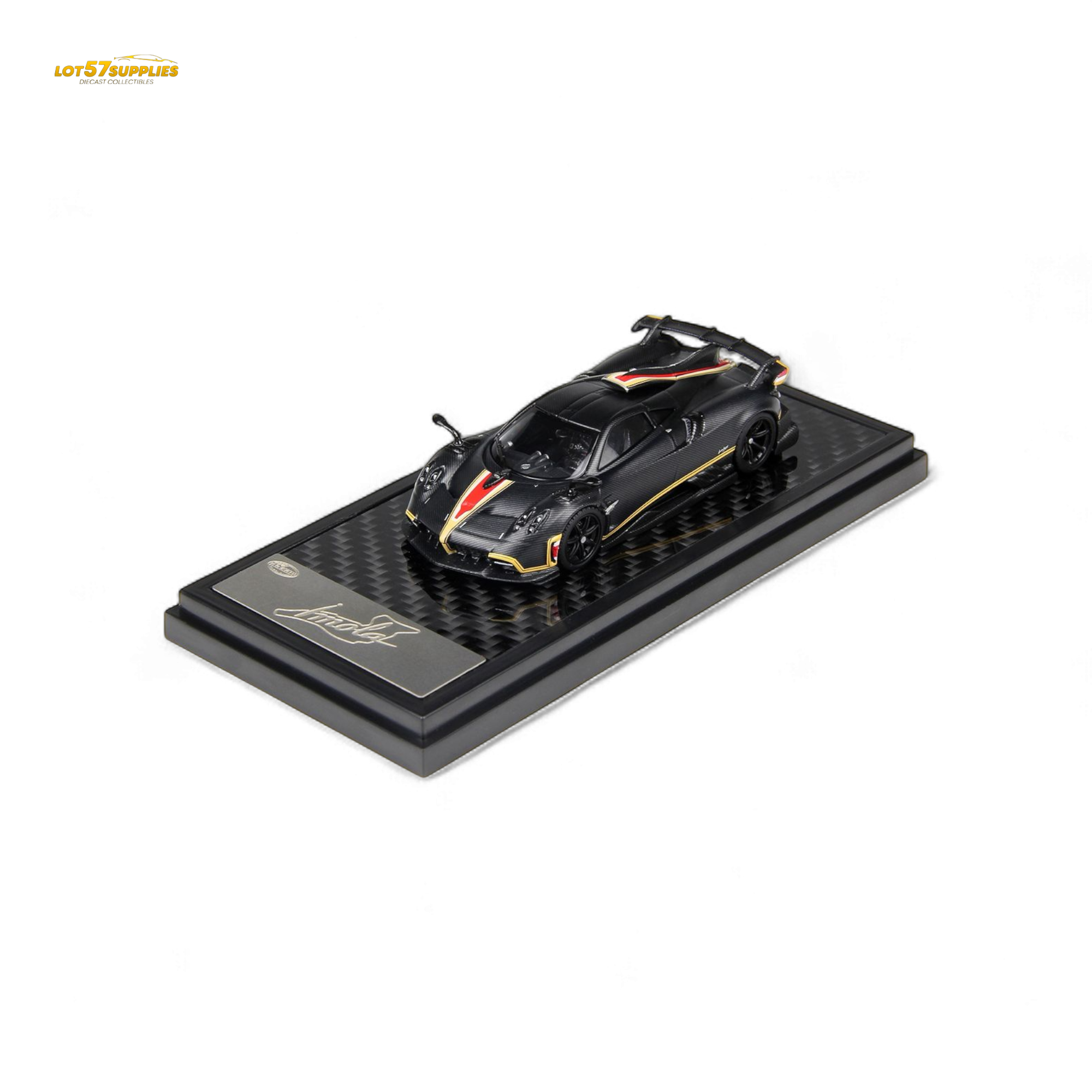 (Pre-Order) LCD Pagani Imola Matte Black Carbon 1:64