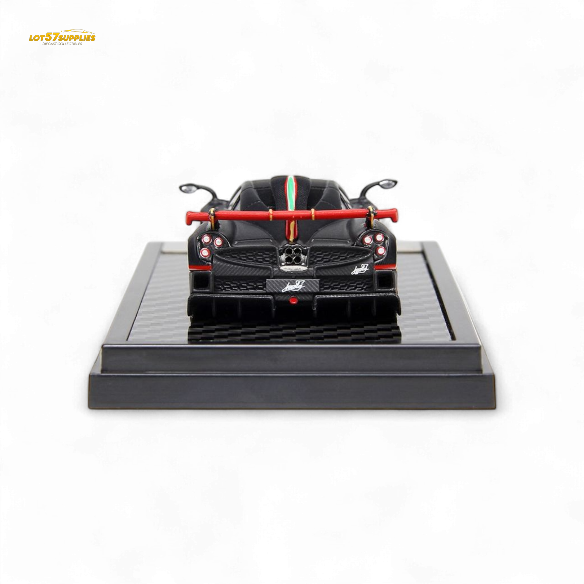 (Pre-Order) LCD Pagani Imola Matte Black Carbon 1:64