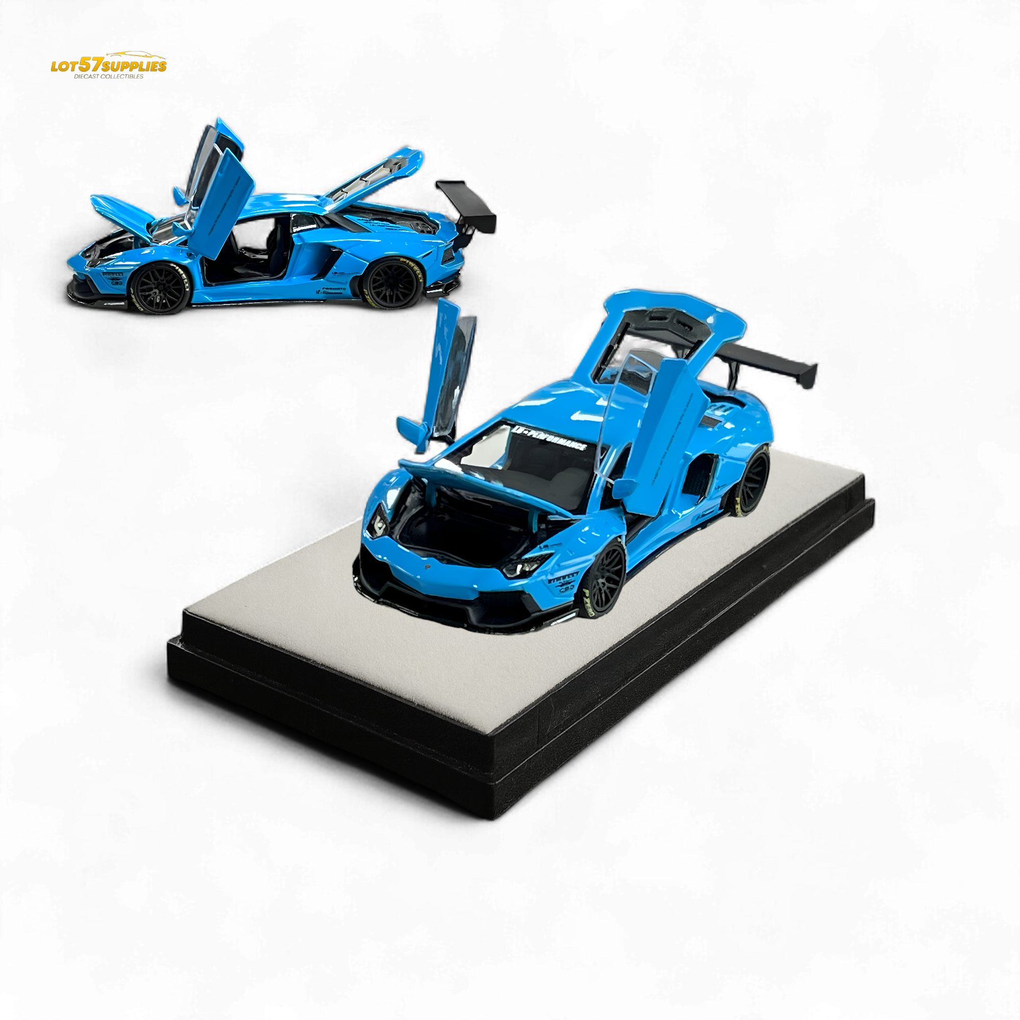 (Pre-Order) Pgm Lamborghini LP700-4 BB Blue 1:64