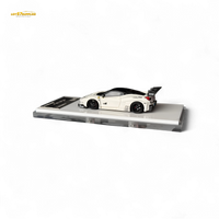 Flame Ferrari 458 GT LB Wide-Body - White 1:64 Resin