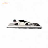 Flame Ferrari 458 GT LB Wide-Body - White 1:64 Resin