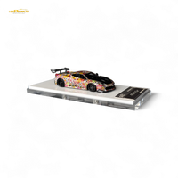 Flame Ferrari 458 GT LB Wide-Body - Takashi Murakami Flower Livery - Glows in dark 1:64 Resin