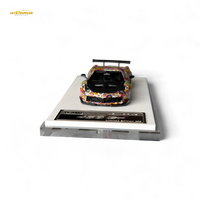 Flame Ferrari 458 GT LB Wide-Body - Takashi Murakami Flower Livery - Glows in dark 1:64 Resin