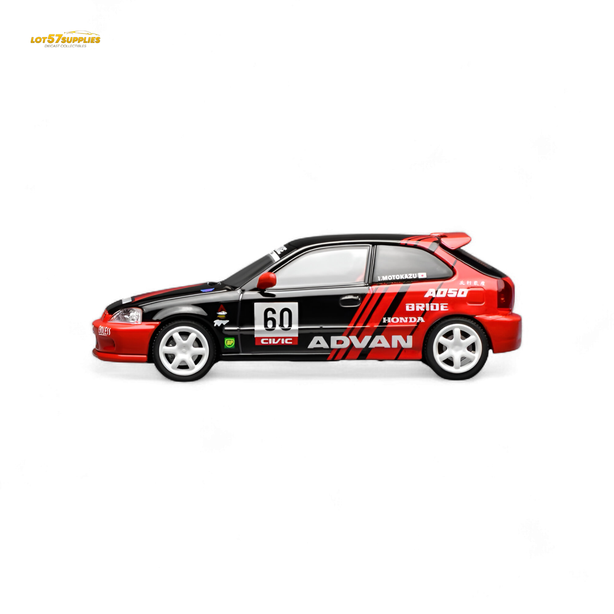 (Pre-Order) Motorhelix Honda Civic Type R EK9 Advan Livery 1:64