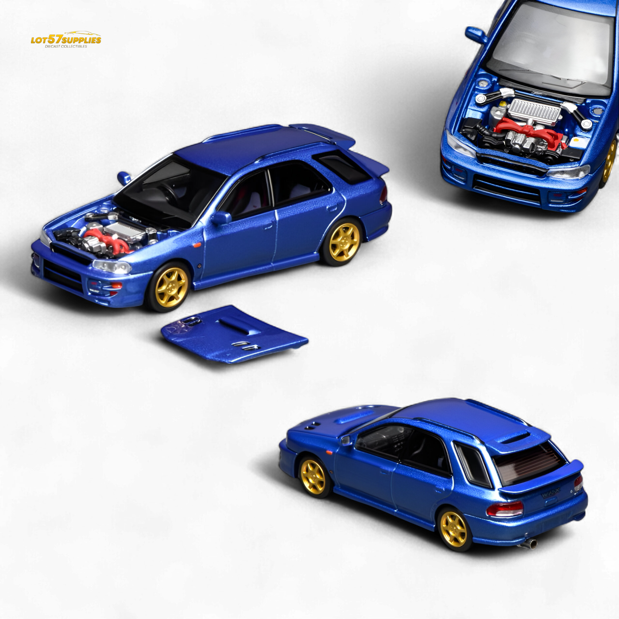 (Pre-Order) Motorhelix Subaru Impreza Wagon WRX STi 1:64