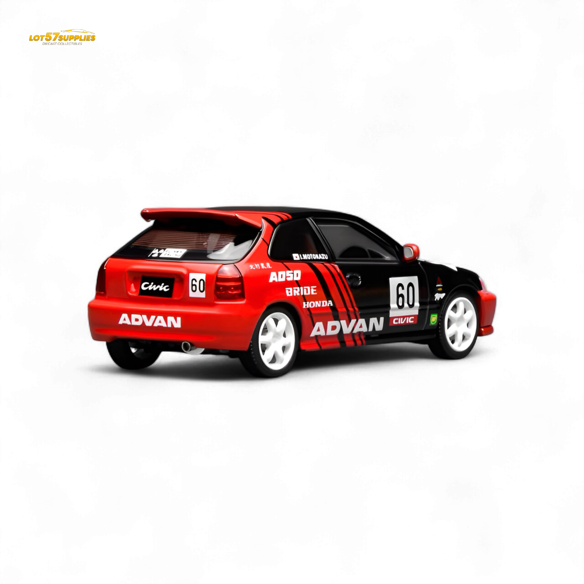 (Pre-Order) Motorhelix Honda Civic Type R EK9 Advan Livery 1:64