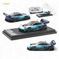 (Pre-Order) HKM Porsche 911 GT3 R Rennsport Blue-White 1:64