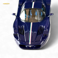 YM Model Maserati MC12 Stradale Corsa Blue Carbon 1:64