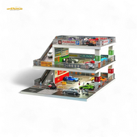 Shou Cang Jia Japanese Ramp Parking Lot Dark Green 1:64