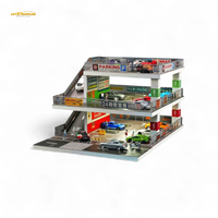 Shou Cang Jia Japanese Ramp Parking Lot Dark Green 1:64