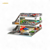 Shou Cang Jia Japanese Ramp Parking Lot Dark Green 1:64