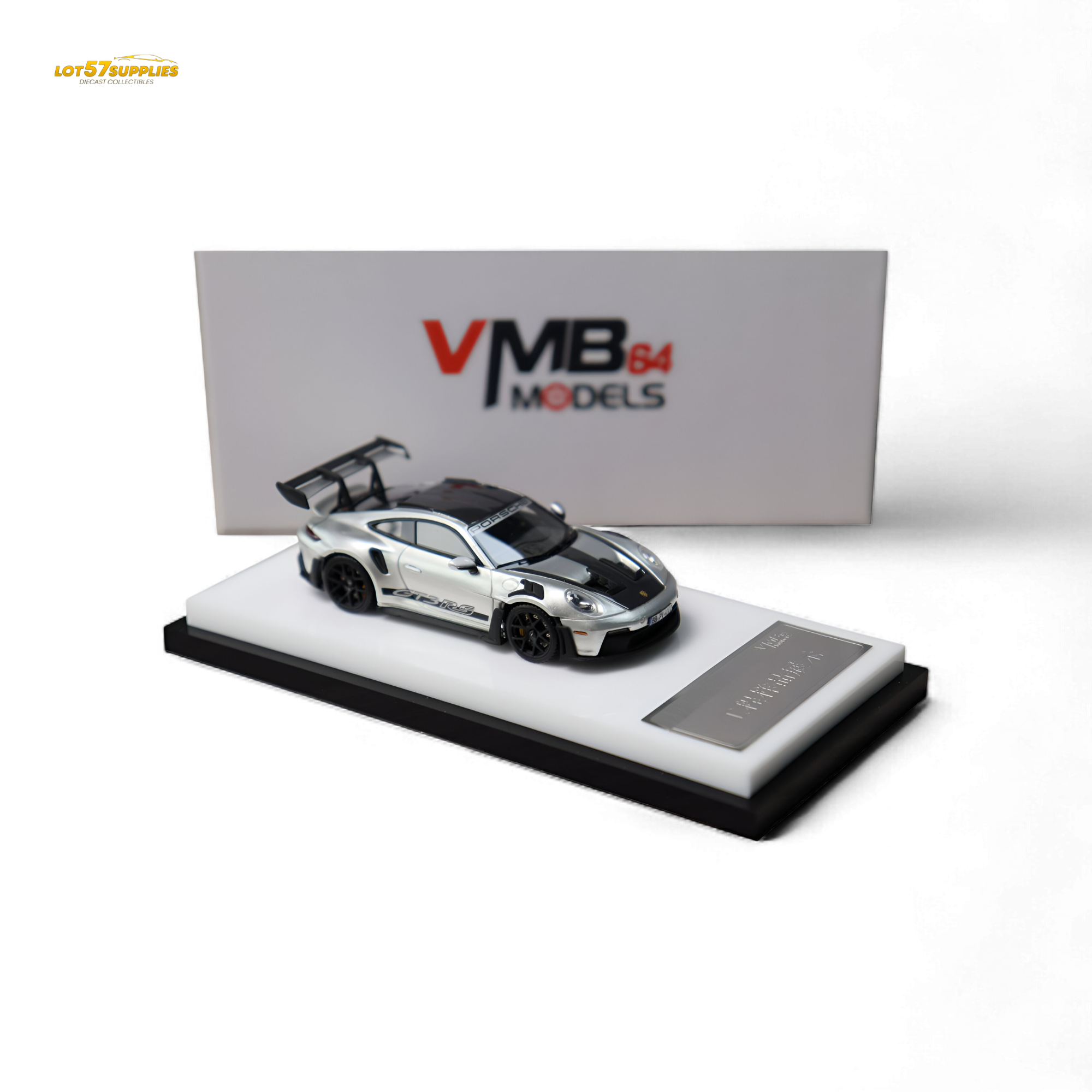 (Pre-Order) VMB Porsche 992 GT3 RS GT Silver 1:64