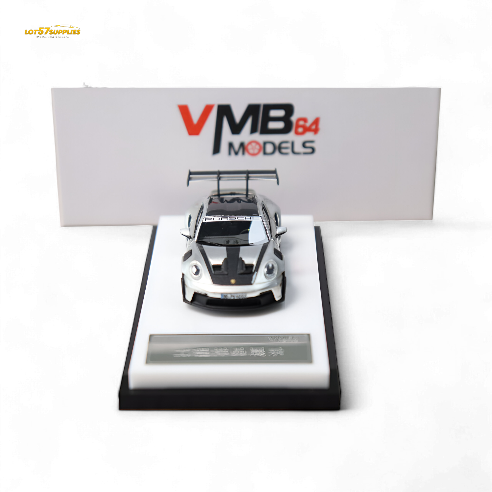 (Pre-Order) VMB Porsche 992 GT3 RS GT Silver 1:64