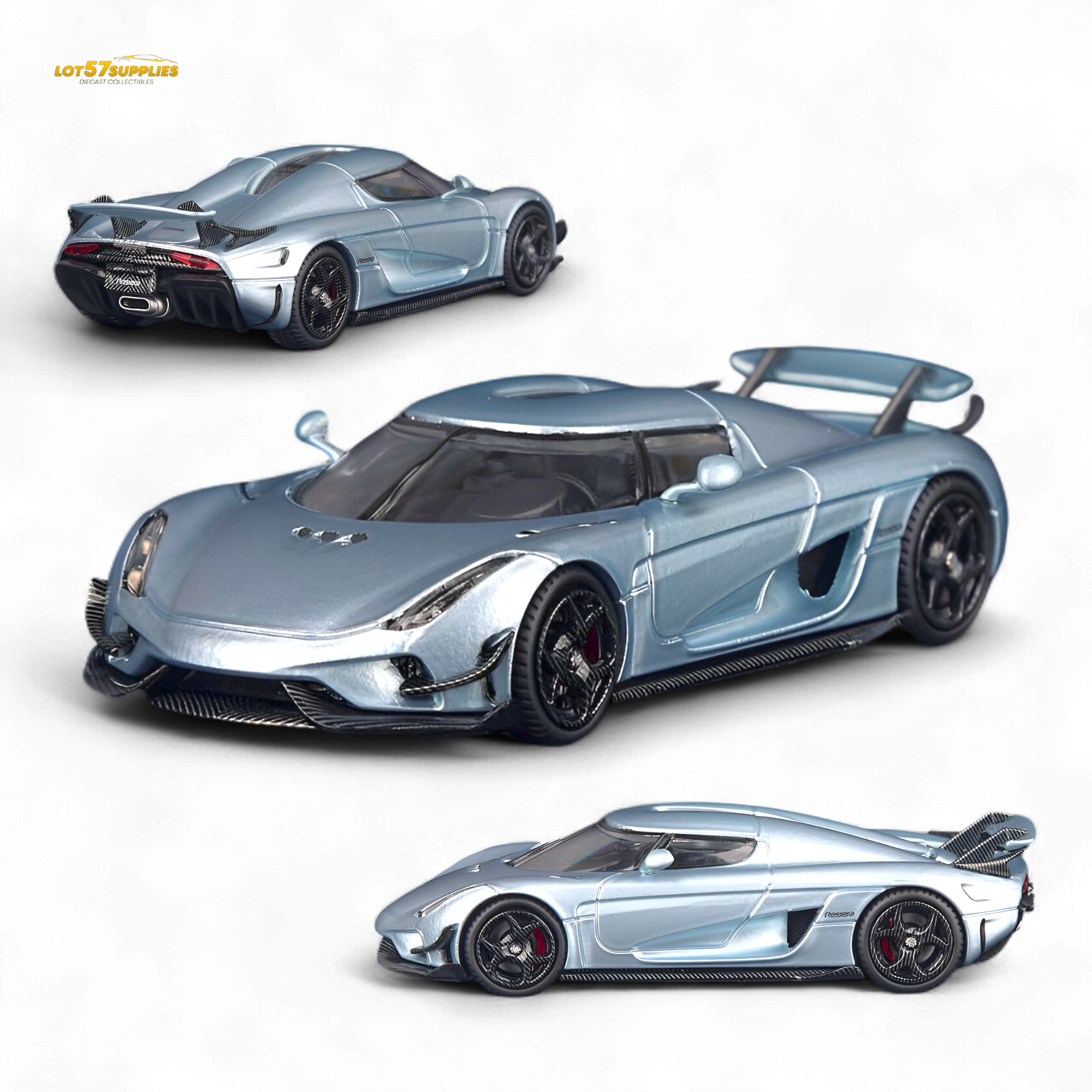 (Pre-Order) SC ART Regera Glacier Blue 1:64