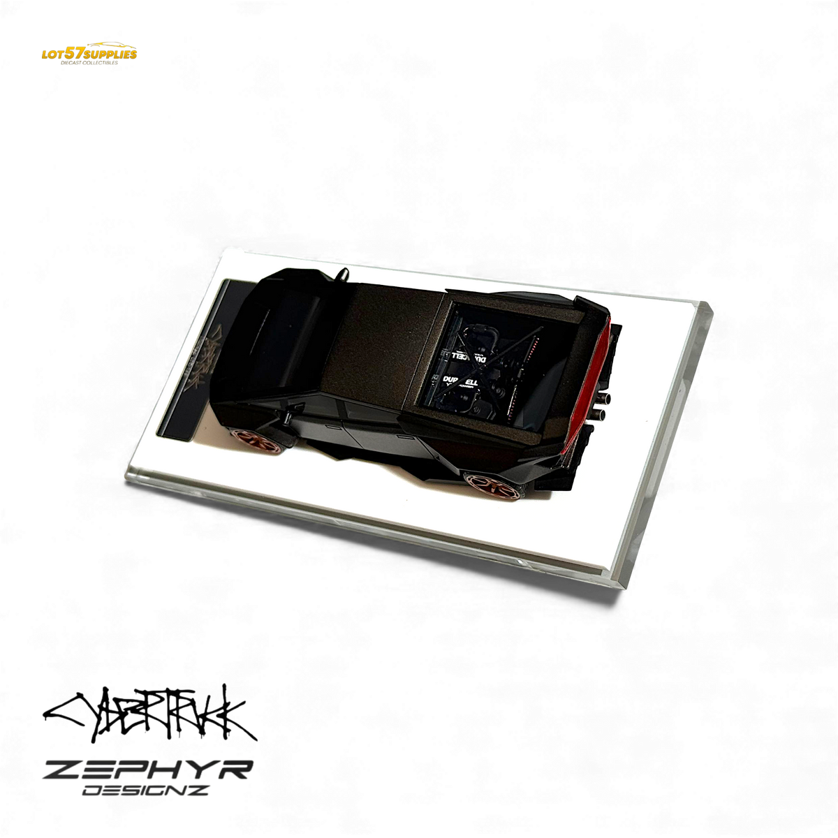 404ERROR Tesla Cybertruck Custom Widebody - Matte Gray 1:64