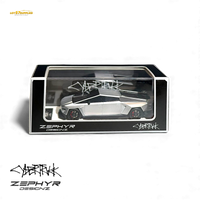 404ERROR Tesla Cybertruck Custom Widebody Lowered - Silver 1:64