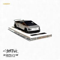 404ERROR Tesla Cybertruck Custom Widebody Lowered - Silver 1:64