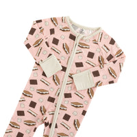 S'more to Love (Convertible Zip Footies) - Pink - BIG FRENCHIES