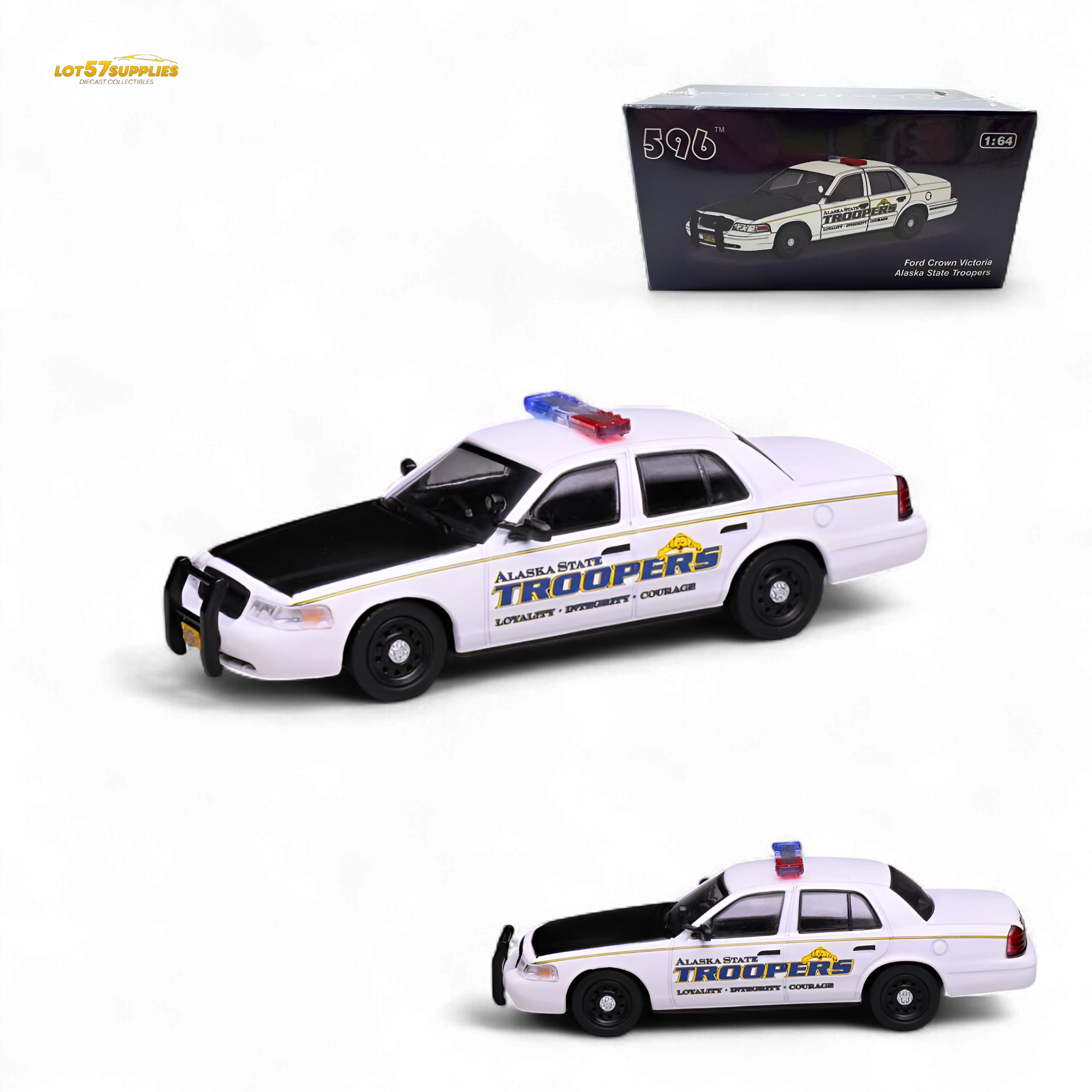 596 Ford Crown Victoria Alaska State Troopers 1:64
