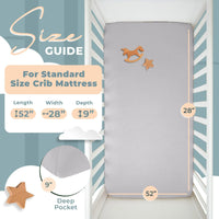 Nyte Nyte Bamboo Fitted Crib Sheet - BIG FRENCHIES