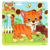 38 Style Cartoon Wooden Puzzle Children Animal/ Vehicle Toy For 2-6 Year Baby Early Educational Toys for Kids - BIG FRENCHIES