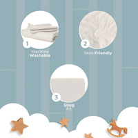 Nyte Nyte Bamboo Fitted Crib Sheet - BIG FRENCHIES