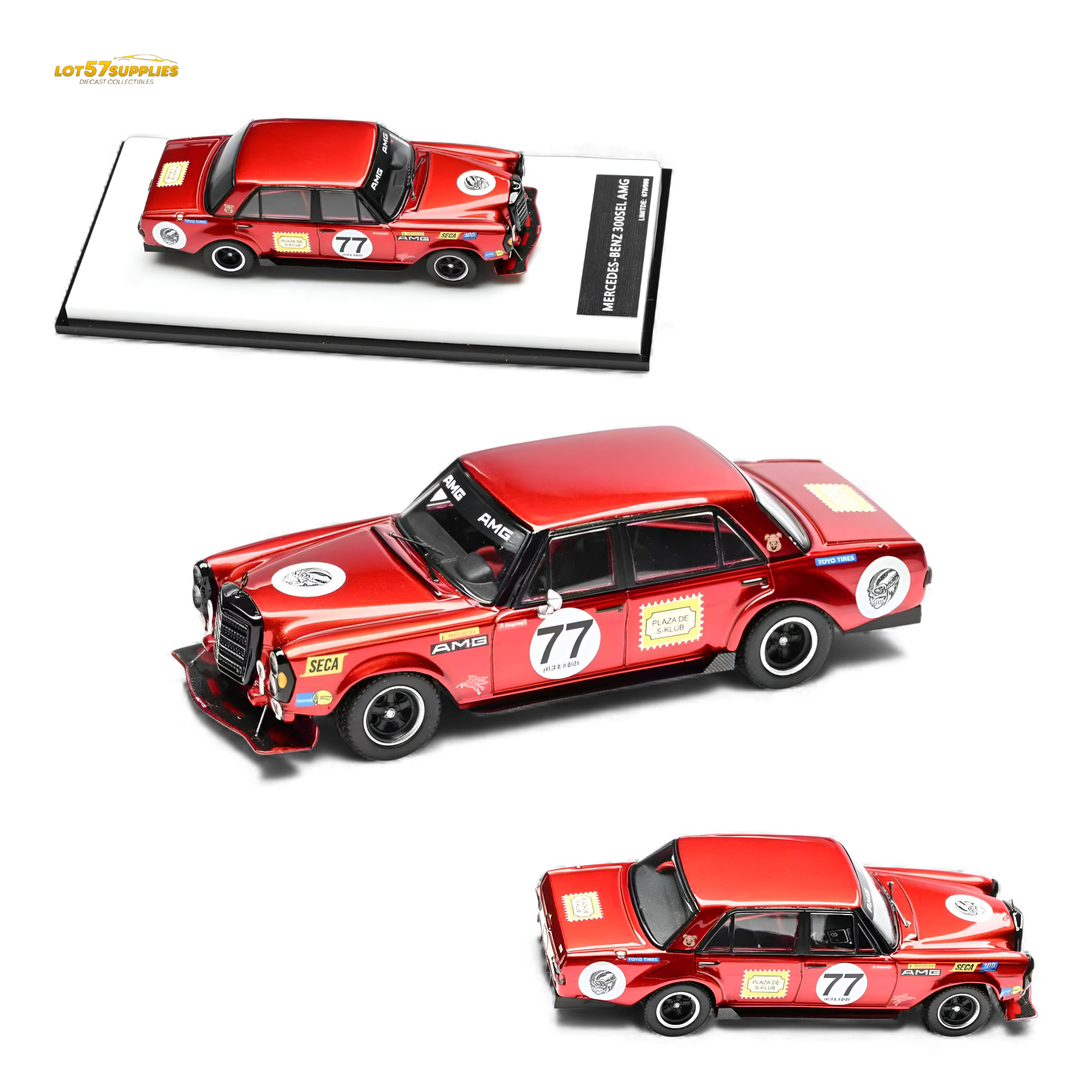 (Pre-Order) Glory Model Mercedes-Benz W205 C63 Red Pig Tribute 1:64