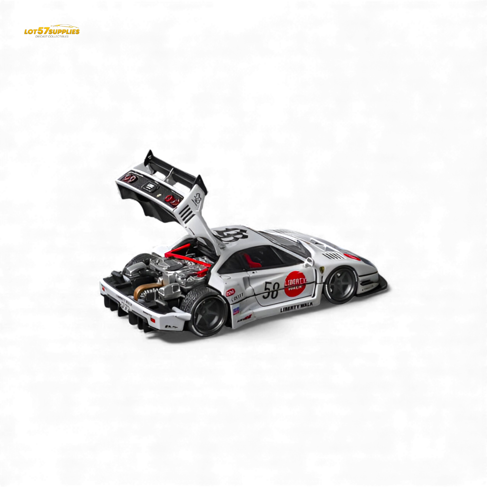 (Pre-Order) Star Models Ferrari F40 LB-Works White 1:64