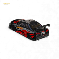 (Pre-Order) Fuji Skyline R34 GT-R Nismo Z-Tune Black Red Flame 1:64