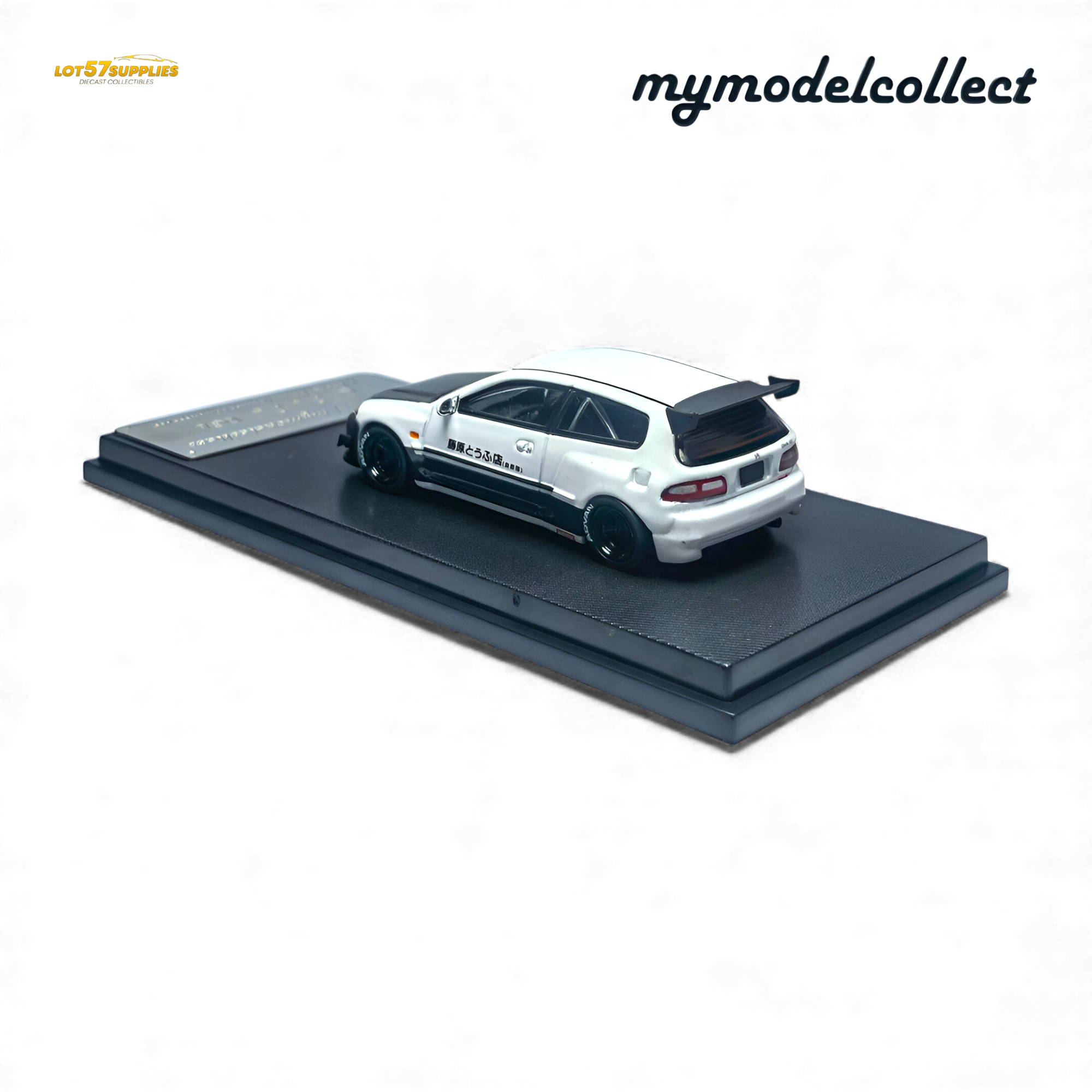 (Pre-Order) MC Civic EG6 Fujiwara Tofu Shop White Carbon 1:64